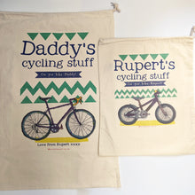 Load image into Gallery viewer, Personalised &#39;On Yer Bike&#39; Cycling Storage Bag
