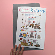 Load image into Gallery viewer, Personalised Big Wedding Card