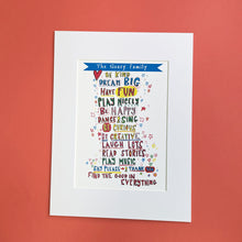 Load image into Gallery viewer, Personalised Family Print