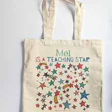 Load image into Gallery viewer, Personalised Star Teacher Bag