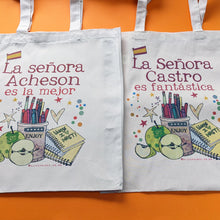 Load image into Gallery viewer, Personalised Spanish Teacher Bag