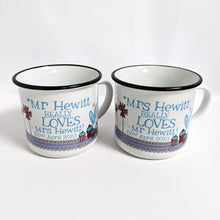 Load image into Gallery viewer, Pair Of Personalised Mr &amp; Mrs Mugs
