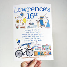 Load image into Gallery viewer, Personalised Big Milestone 21st Birthday Card