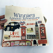 Load image into Gallery viewer, Personalised About London Town Bag