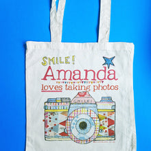 Load image into Gallery viewer, Personalised 'Love Your Camera' Bag
