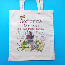 Load image into Gallery viewer, Personalised Spanish Teacher Bag