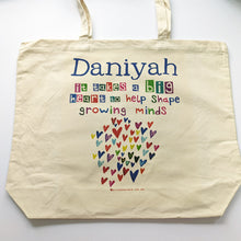 Load image into Gallery viewer, Personalised Growing Minds Teacher Bag
