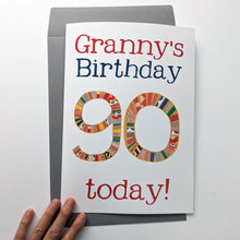 Load image into Gallery viewer, Big Birthday Card With Personalised Name And Age