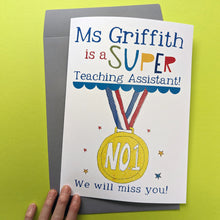 Load image into Gallery viewer, Personalised Big Teacher Card