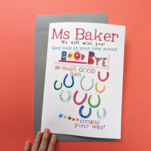 Load image into Gallery viewer, Personalised Big Good Luck Card