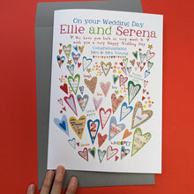 Load image into Gallery viewer, Personalised Big Wedding Card