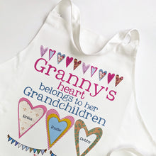 Load image into Gallery viewer, Personalised Hearts Apron