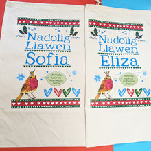 Load image into Gallery viewer, Personalised Nadolig Llawen Christmas Welsh Sack