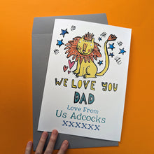 Load image into Gallery viewer, Personalised Big Dear Dad Card