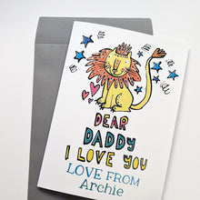 Load image into Gallery viewer, Personalised Big Dear Dad Card