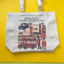 Load image into Gallery viewer, Personalised About London Town Bag