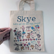 Load image into Gallery viewer, Set Of Five Personalised Easter Hunt Bag