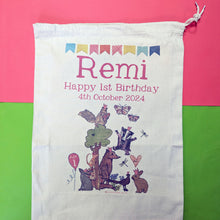 Load image into Gallery viewer, Personalised 1st Birthday Toysack