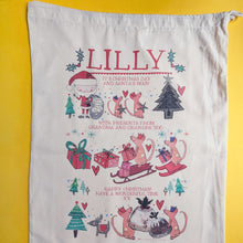 Load image into Gallery viewer, Personalised Story Time Christmas Sack