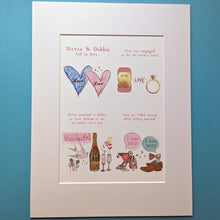 Load image into Gallery viewer, Personalised Engagement Story Print