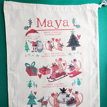 Load image into Gallery viewer, Personalised Story Time Christmas Sack