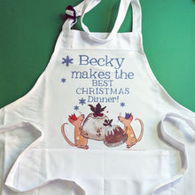 Load image into Gallery viewer, Personalised Christmas Dinner Apron