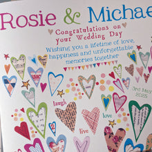 Load image into Gallery viewer, Personalised Big Wedding Card
