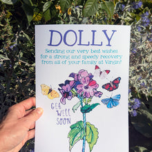 Load image into Gallery viewer, Personalised Big Get Well Soon Card