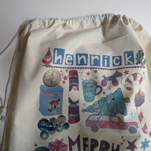 Load image into Gallery viewer, Personalised Traditional Christmas Sack