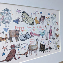 Load image into Gallery viewer, Personalised Baby's Firsts Print