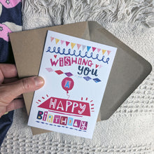 Load image into Gallery viewer, Wishing You A Happy Birthday Greeting Card – Free Personalisation