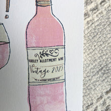 Load image into Gallery viewer, Thank You Wine Greeting Card – Free Personalisation