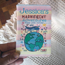 Load image into Gallery viewer, Personalised Travelling The World Passport Holder