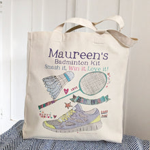 Load image into Gallery viewer, Personalised Badminton Kit Bag