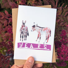 Load image into Gallery viewer, Donkey's Years Greeting Card – Free Personalisation