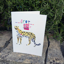 Load image into Gallery viewer, Spot On Cheetah Greeting Card – Free Personalisation