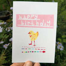 Load image into Gallery viewer, Happy Birthday Chick Greeting Card – Free Personalisation