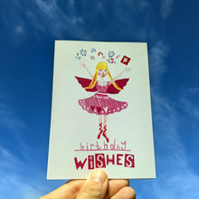 Load image into Gallery viewer, Birthday Wishes Fairy Greeting Card – Free Personalisation
