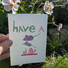 Load image into Gallery viewer, Have A Mice Day Greeting Card – Free Personalisation