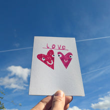 Load image into Gallery viewer, Love Hearts Greeting Card – Free Personalisation