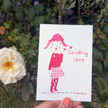Load image into Gallery viewer, Sending Love Greeting Card – Free Personalisation