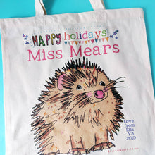Load image into Gallery viewer, Happy Holidays Personalised Teacher Bag
