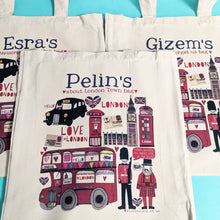 Load image into Gallery viewer, Personalised About London Town Bag