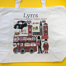 Load image into Gallery viewer, Personalised About London Town Bag