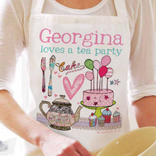 Load image into Gallery viewer, Personalised Afternoon Tea Party Apron