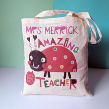Load image into Gallery viewer, Personalised Amazing Teacher Bag