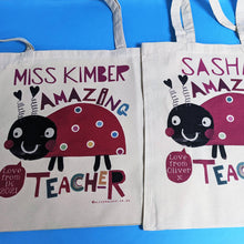 Load image into Gallery viewer, Personalised Amazing Teacher Bag
