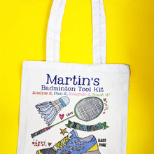 Load image into Gallery viewer, Personalised Badminton Kit Bag