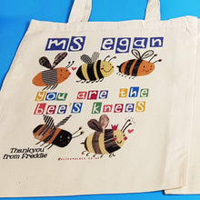 Load image into Gallery viewer, Personalised Bee's Knees Bag