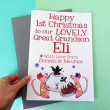 Load image into Gallery viewer, Personalised Big Christmas Card